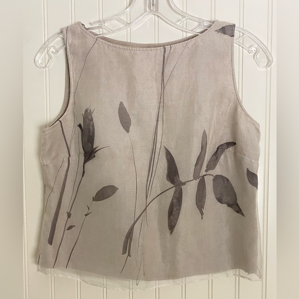 Ann Taylor Loft silk-linen tank top